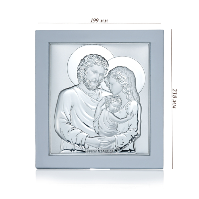 Срібна ікона. Артикул EP714-412XB-WH/S
