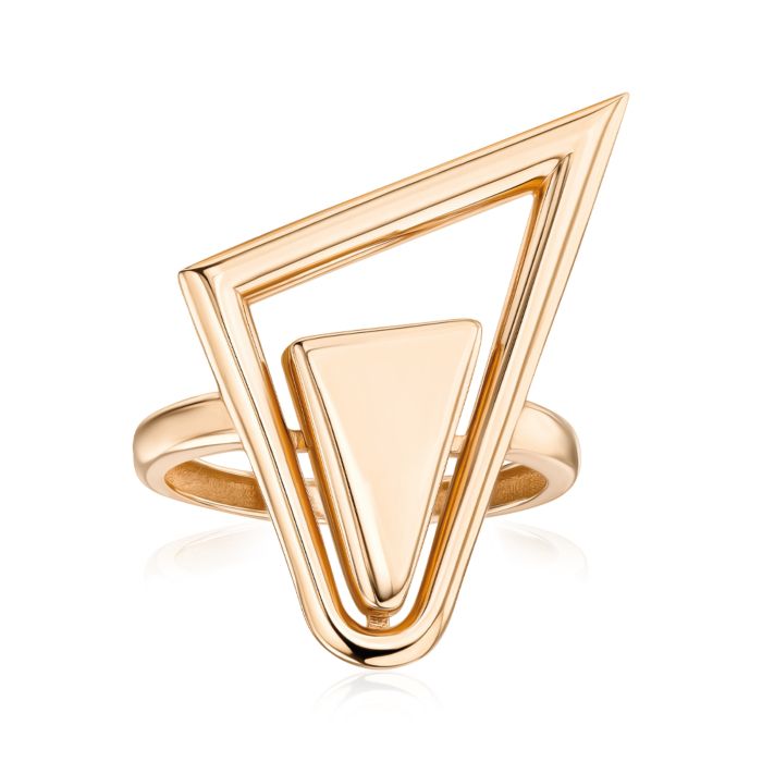 Золота каблучка без вставки. Артикул F-1156-R/01