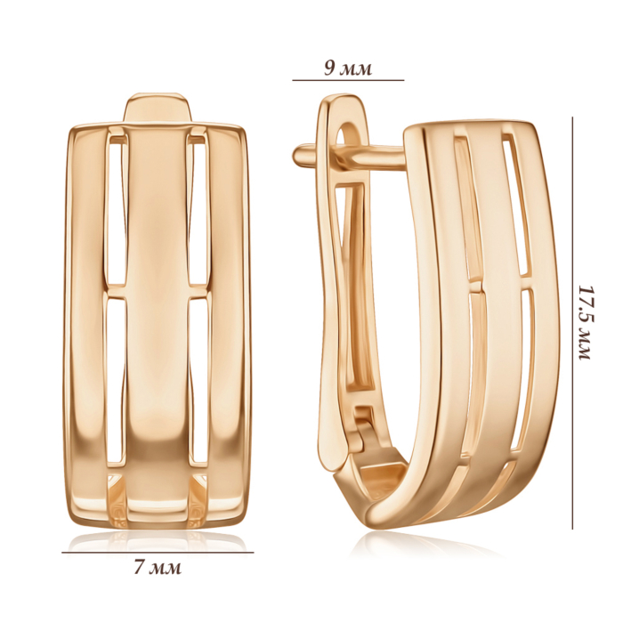 Золоті сережки F-1229-E/01