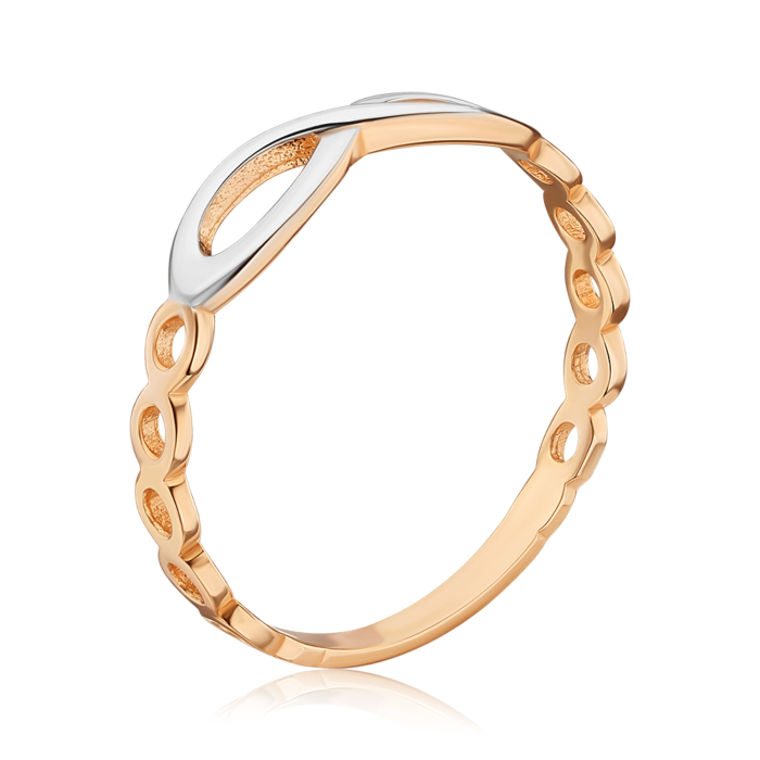 Золотое кольцо Бесконечность без вставки F-1317-R/01