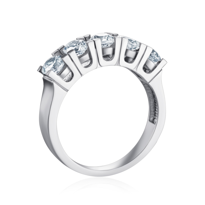 Серебряное кольцо с фианитами. Артикул F-133-R/12/1