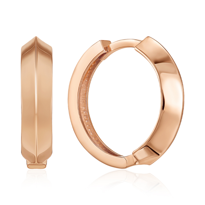 Золоті сережки-конго. Артикул F-1506-E/01