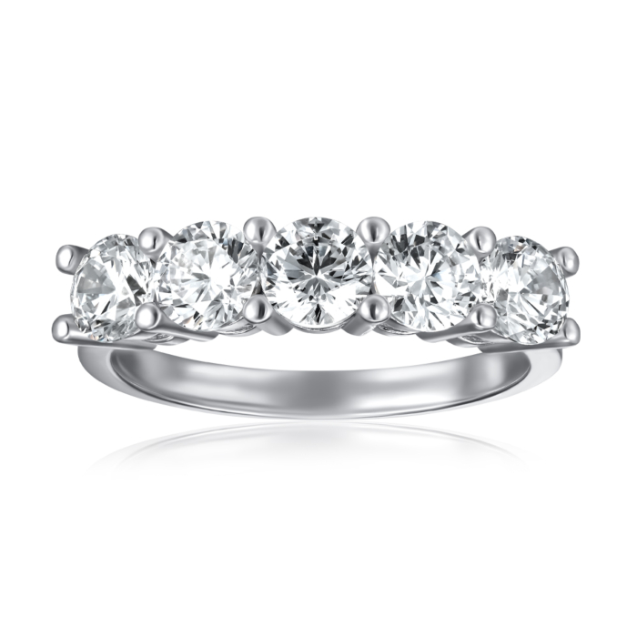 Серебряное кольцо с фианитами. Артикул F-168-R/12/1