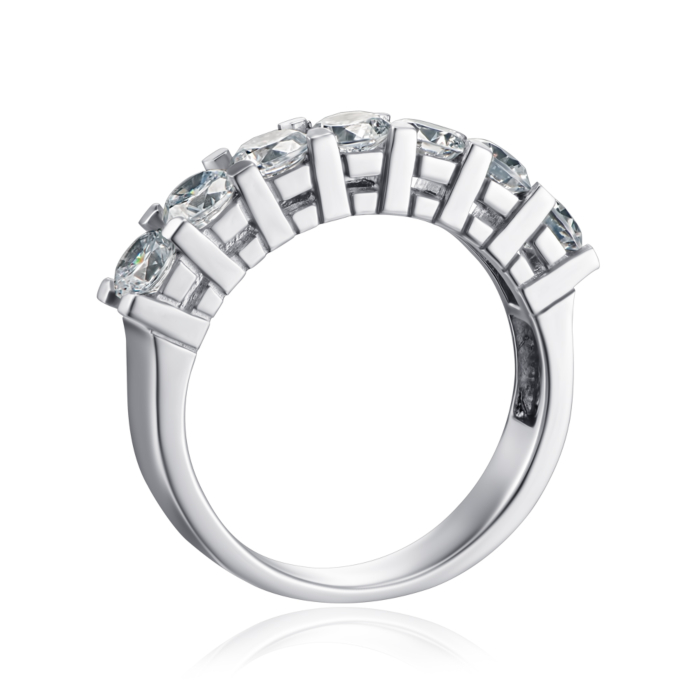 Серебряное кольцо с фианитами. Артикул F-169-R/12/1