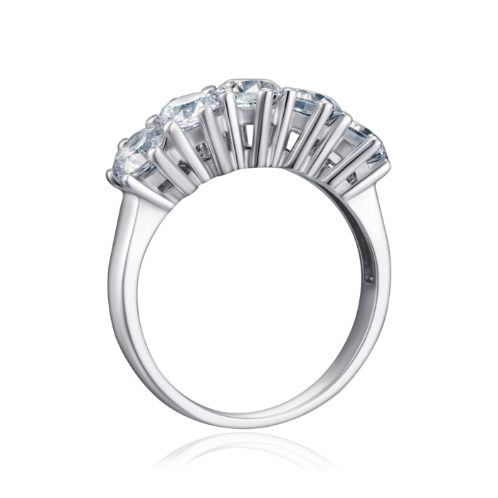 Серебряное кольцо с фианитами. Артикул F-178-R/12/1