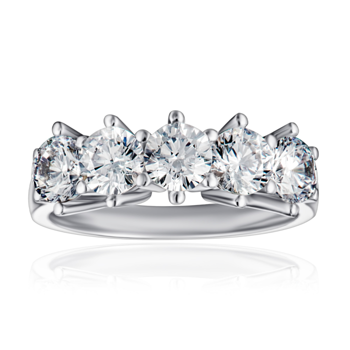 Серебряное кольцо с фианитами. Артикул F-178-R/12/1