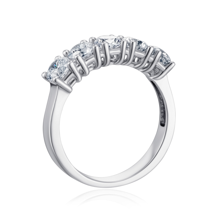 Серебряное кольцо с фианитами. Артикул F-180-R/12/1