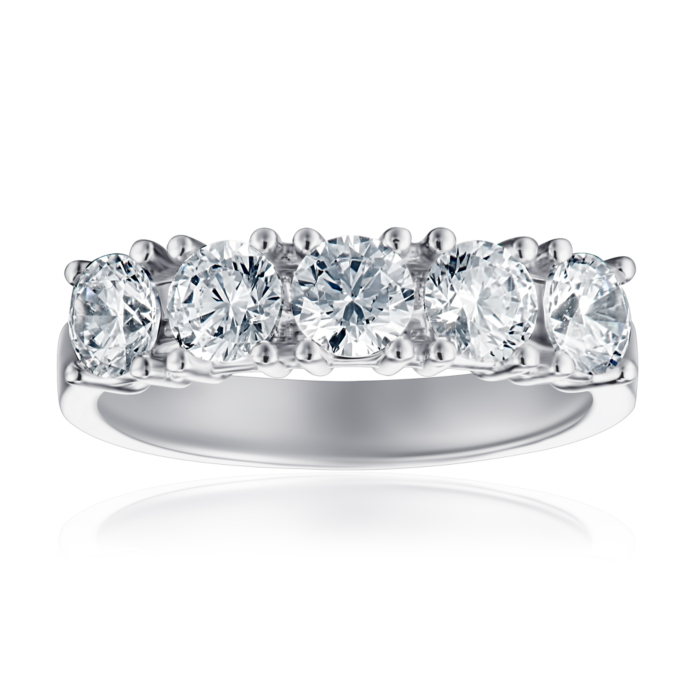 Серебряное кольцо с фианитами. Артикул F-180-R/12/1