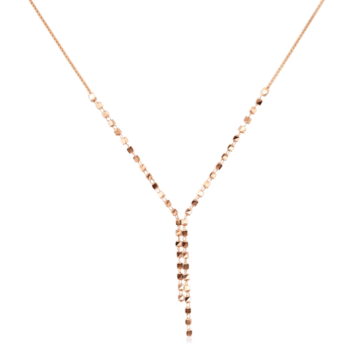 Золотое колье с фианитом. Артикул F-2559-K/01/1