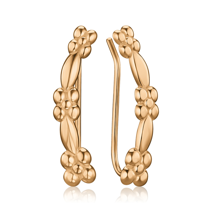 Золоті кафи без вставки F-2575-E/01