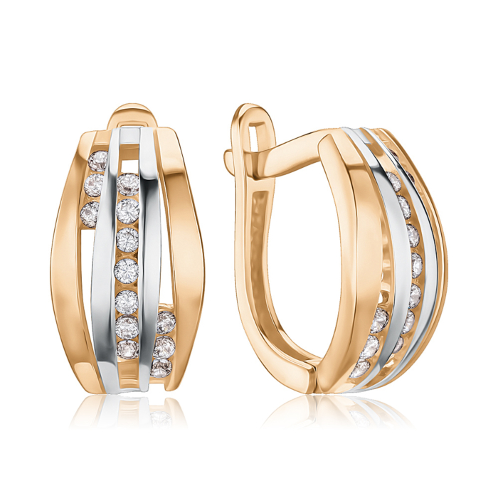 Золоті сережки. Артикул F-2706-E/01/1