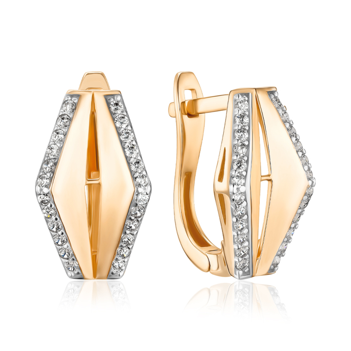 Золотые серьги. Артикул F-2707-E/01/1