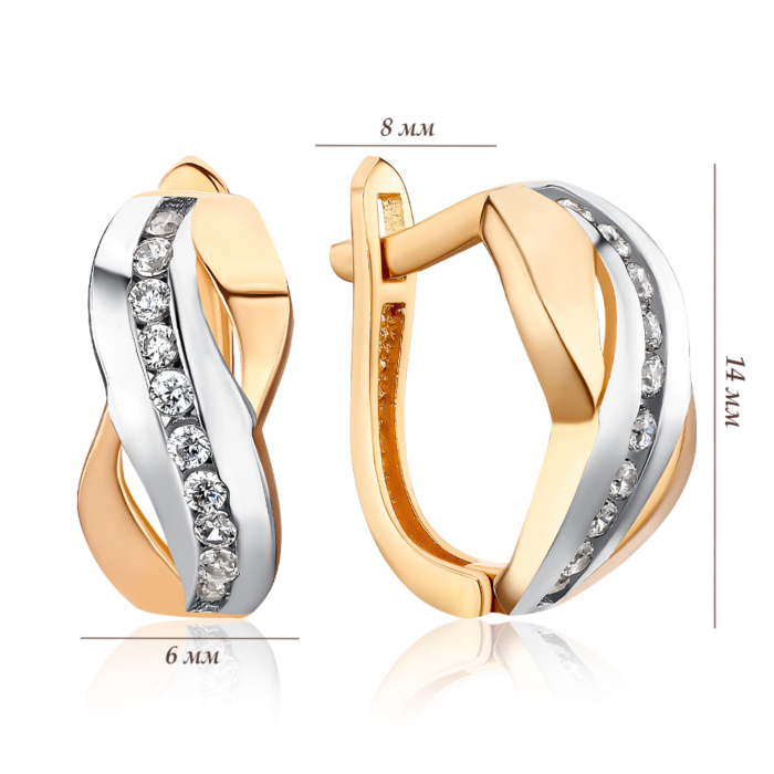 Золоті сережки. Артикул F-2711-E/01/1