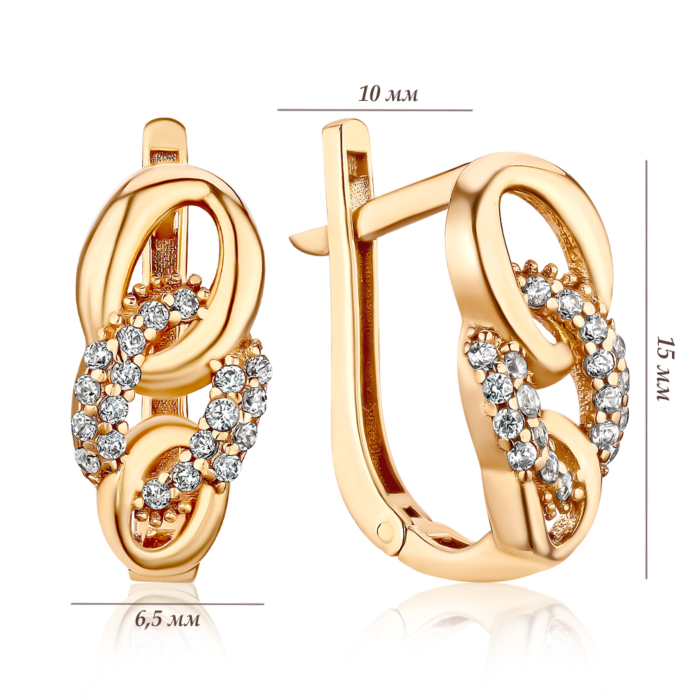 Золоті сережки. Артикул F-2797-E/01/1