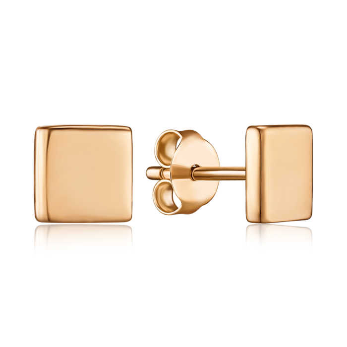 Золоті сережки без вставки. Артикул F-2825-E/01