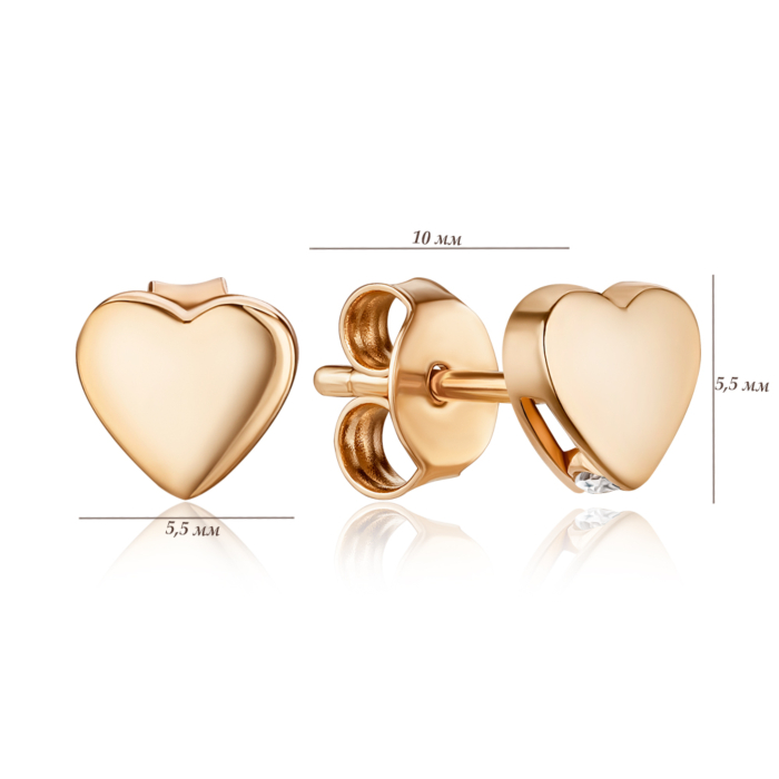 Золоті сережки-пусети