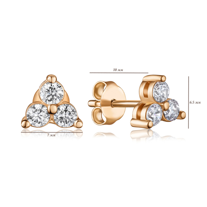 Золотые серьги. Артикул F-2843-E/01/1