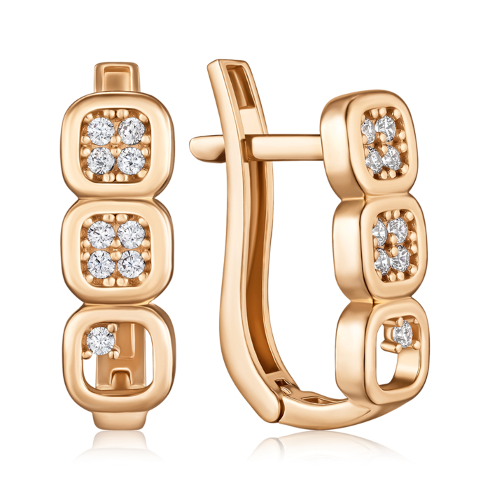 Золотые серьги. Артикул F-2845-E/01/1