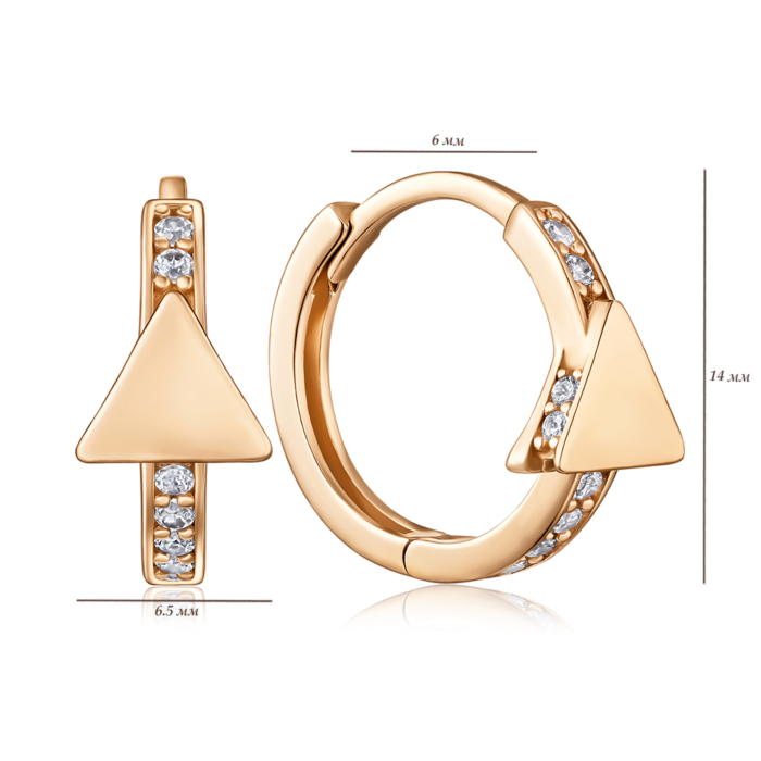 Золоті сережки. Артикул F-2850-E/01/1