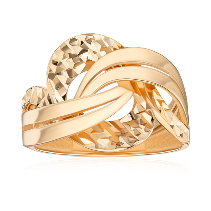 Золотое кольцо без вставки F-327-R/01