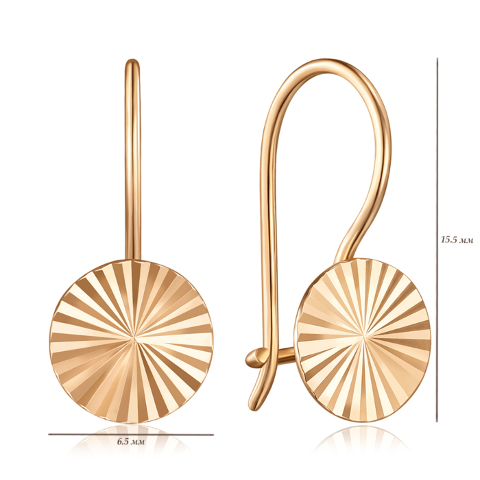 Золотые серьги. Артикул F-452-E/01