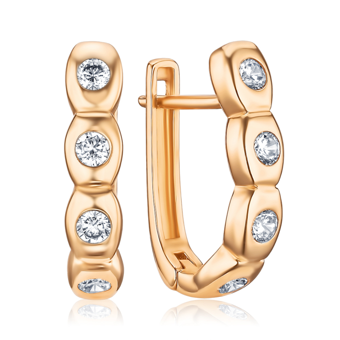 Золотые серьги. Артикул F-665-E/01/1