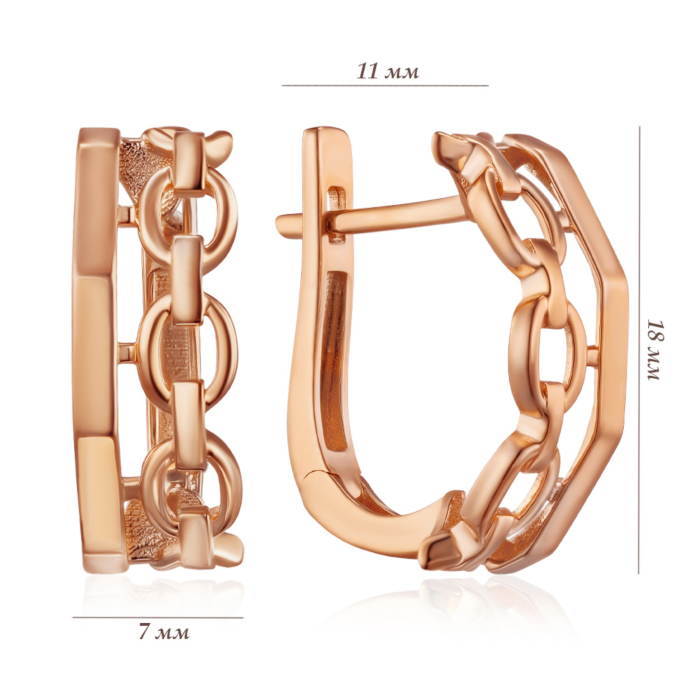 Золотые серьги. Артикул F-379-E/01