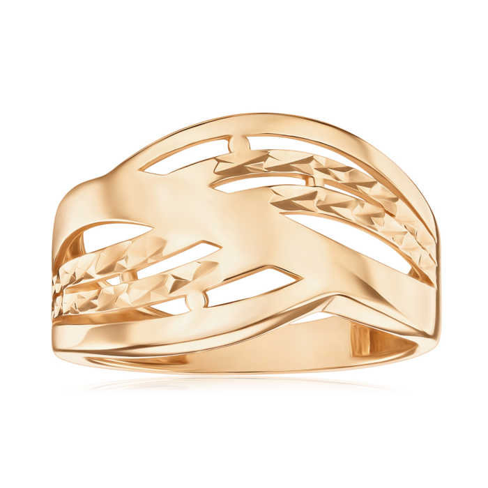 Золота каблучка без вставки F-762-R/01