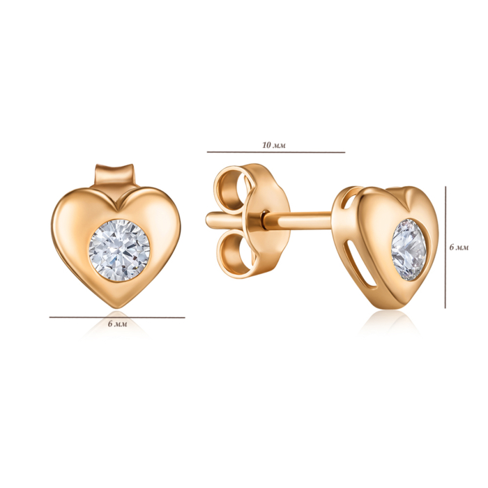 Золотые серьги. Артикул F-858-E/01/1