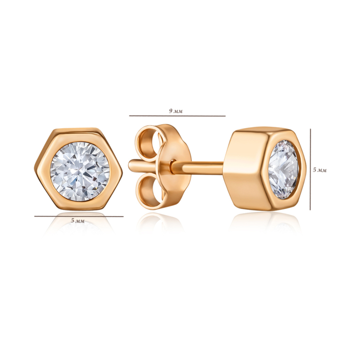 Золотые серьги. Артикул F-965-E/01/1