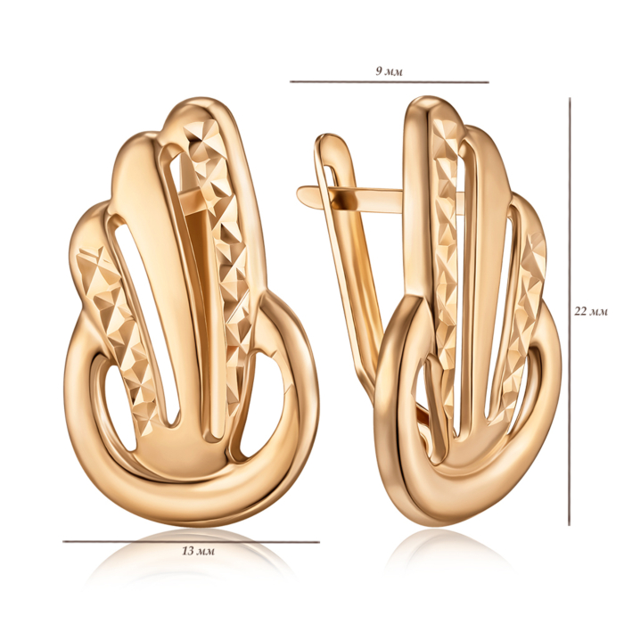 Золоті сережки. Артикул F-991-E/01