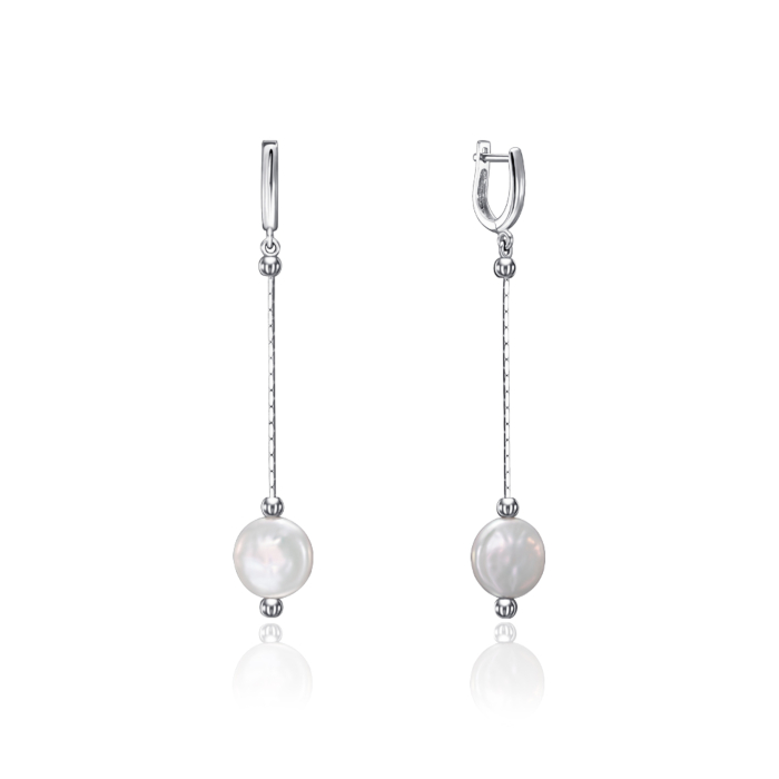 Золоті сережки з перлами. Артикул F-K-2512-E/02/21052