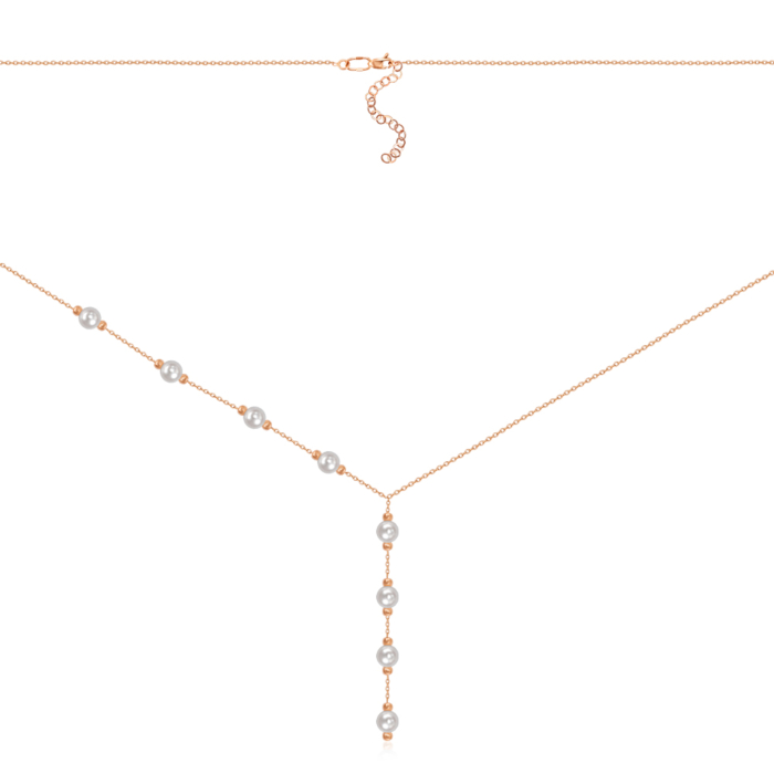 Золотое колье с жемчугом. Артикул F-K-2551-K/01/21050