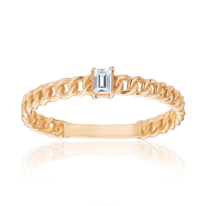 Золота каблучка з фіанітом F-RR2652-05-R/01/1