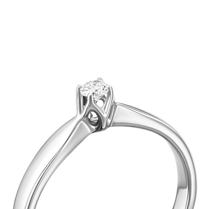 Золота каблучка з діамантом. Артикул UG5F93Б.10