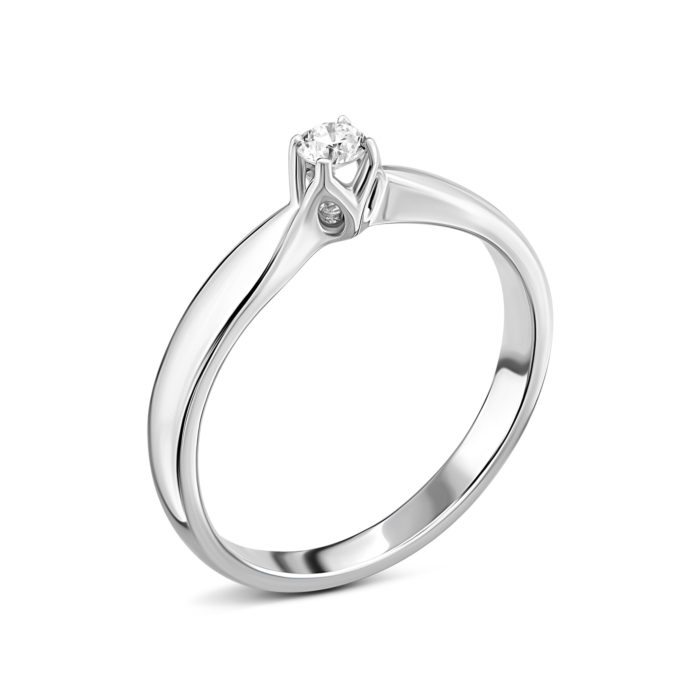 Золотое кольцо с бриллиантом. Артикул UG5F93Б.3