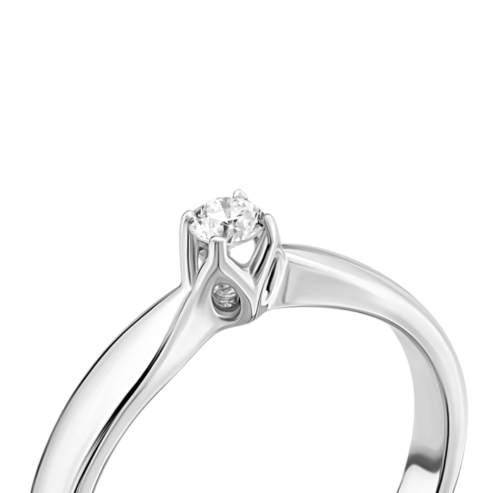 Золотое кольцо с бриллиантом. Артикул UG5F93Б.3