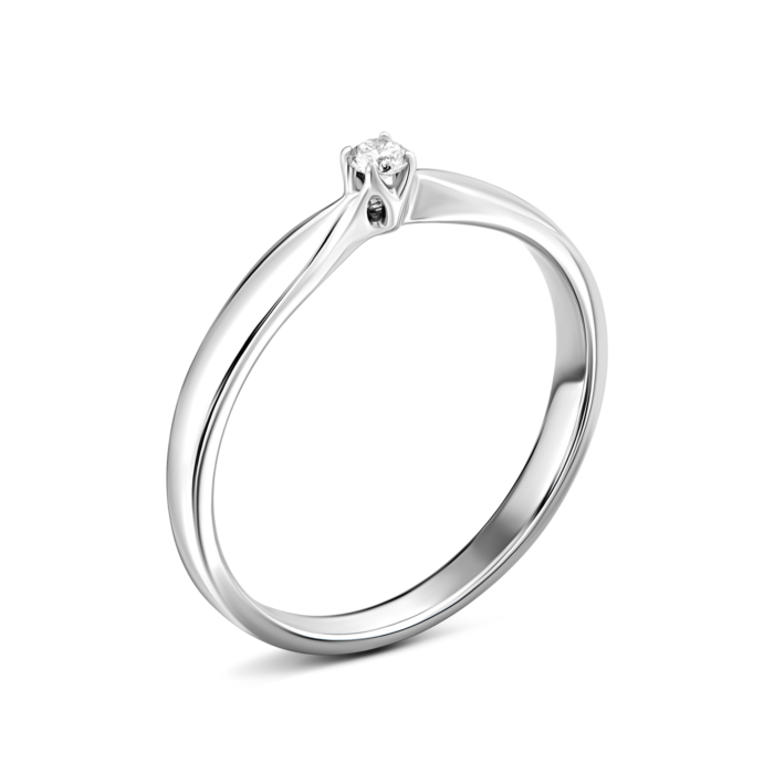 Золотое кольцо с бриллиантом. Артикул UG5F93Б