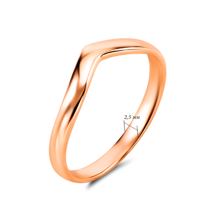 Фалангова золота каблучка. Артикул UG510/0221/00/01/01