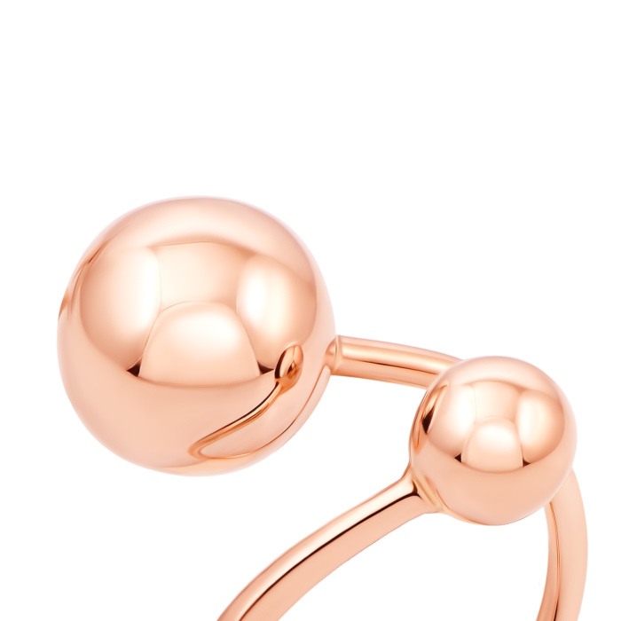 Фалангова золота каблучка з кульками (01915/01/0)