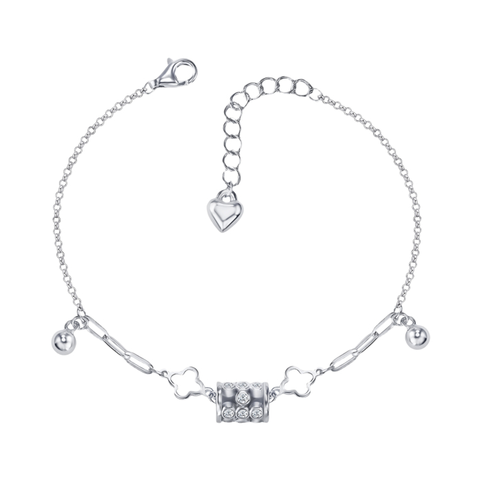 Серебряный браслет с фианитами FB6643