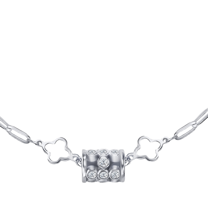 Серебряный браслет с фианитами FB6643