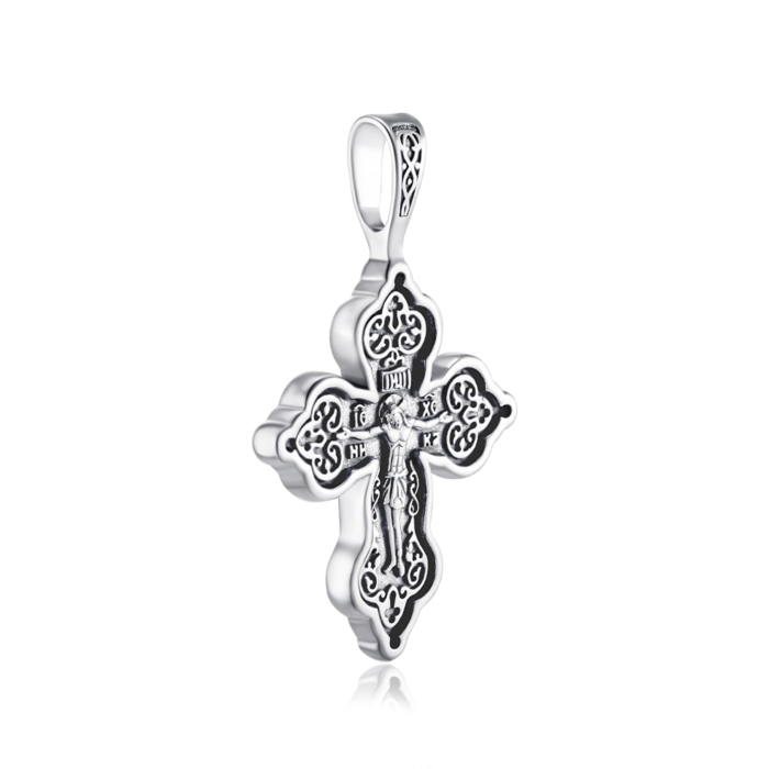 Срібний хрестик без вставки. Артикул с31447