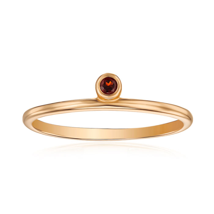 Золотое кольцо с гранатом 530461/01/0/7132