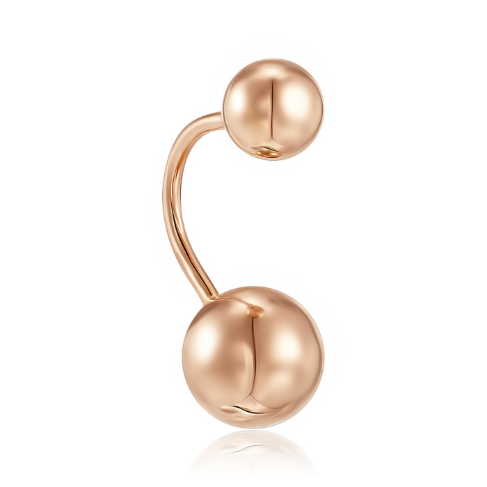 Золотий пірсинг без вставки. Артикул G-138-PI/01