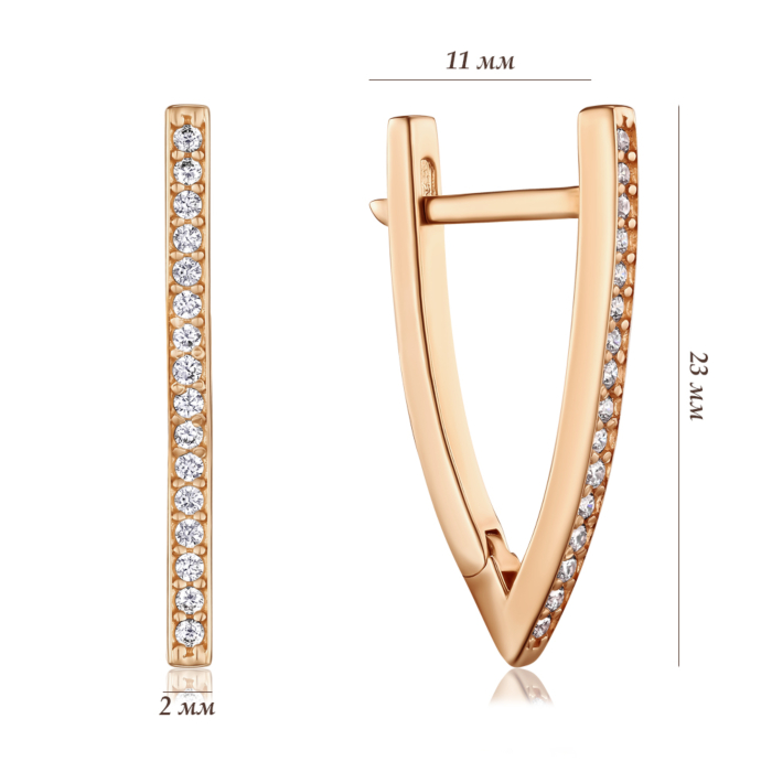 Золоті сережки. Артикул G-2005-E/01/1