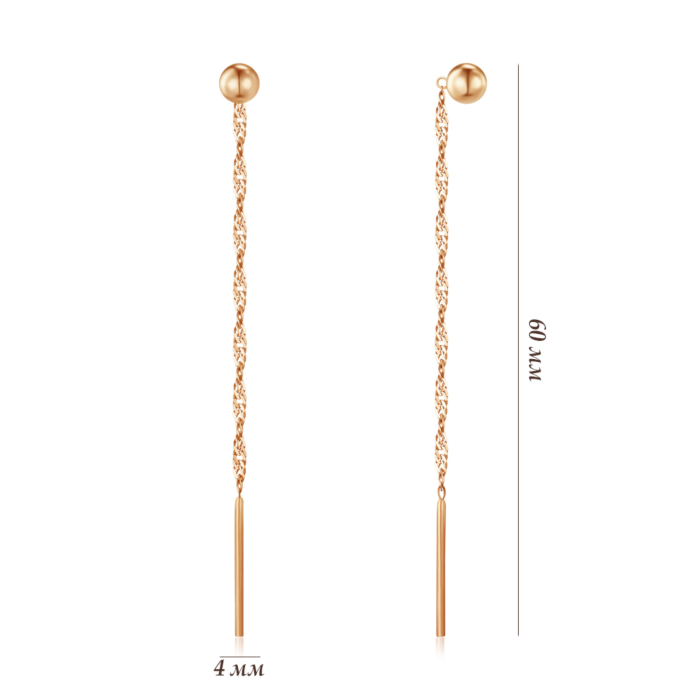 Золотые серьги. Артикул G-1594-E/01