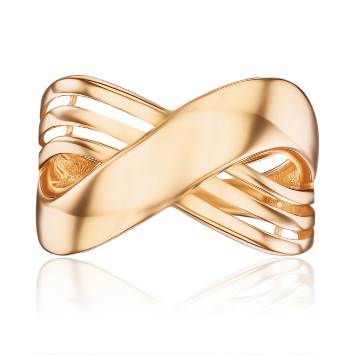 Золота каблучка без вставки G-1671-R/01