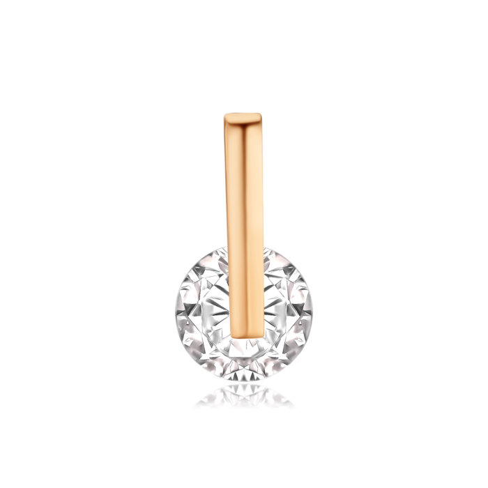 Золота підвіска з фіанітом G-2206-P/01/1