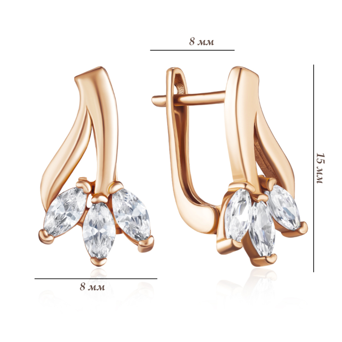 Золоті сережки. Артикул G-187-E/01/1
